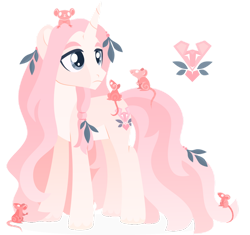 Size: 1024x963 | Tagged: safe, artist:kabuvee, oc, mouse, pony, unicorn, male, simple background, solo, stallion, transparent background