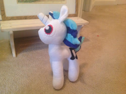 Size: 2592x1936 | Tagged: safe, artist:smugglemuffin, dj pon-3, vinyl scratch, pony, unicorn, g4, female, irl, photo, plushie, solo