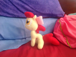 Size: 2592x1936 | Tagged: safe, artist:smugglemuffin, apple bloom, earth pony, pony, g4, female, irl, photo, plushie, solo
