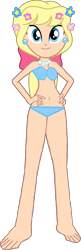 Size: 402x1245 | Tagged: safe, artist:legobuilder100, megan williams, human, equestria girls, g4, bikini, bikini babe, bikini bottom, bikini top, clothes, female, hand on hip, happy, simple background, solo, swimsuit, transparent background