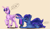Size: 1600x915 | Tagged: safe, artist:tenebrisnoctus, princess luna, twilight sparkle, alicorn, pony, g4, adorable distress, atg 2022, beige background, butt, cute, dragging, duo, face down ass up, female, glowing, glowing horn, horn, magic, mare, newbie artist training grounds, nu, plot, simple background, telekinesis, twilight sparkle (alicorn)