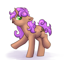 Size: 2600x2200 | Tagged: safe, artist:dumbwoofer, oc, oc only, oc:bristlecone, pony, unicorn, :p, female, happy, high res, looking at you, mare, raised hoof, raised leg, simple background, solo, tongue out, transparent background