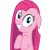 Size: 1024x1024 | Tagged: safe, artist:elboufon, pinkie pie, earth pony, pony, female, mare, pinkamena diane pie, simple background, solo, the fourth wall cannot save you, transparent background, vector