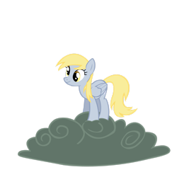 Size: 2449x2449 | Tagged: safe, artist:elboufon, derpy hooves, pegasus, pony, g4, the last roundup, cloud, female, high res, mare, simple background, solo, transparent background, vector