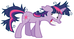 Size: 3000x1600 | Tagged: safe, artist:smlahyee, twilight sparkle, pony, unicorn, g4, lesson zero, female, mare, simple background, solo, transparent background, twilight snapple, unicorn twilight, vector