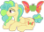 Size: 1024x738 | Tagged: safe, artist:lillyleaf101, oc, oc:codling cabashea, pegasus, pony, lying down, magical lesbian spawn, male, offspring, parent:applejack, parent:fluttershy, parents:appleshy, prone, simple background, solo, stallion, transparent background