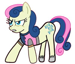 Size: 640x548 | Tagged: safe, artist:darlycatmake, bon bon, sweetie drops, earth pony, pony, g4, angry, battle stance, battle suit, glare, knight, ready to fight, simple background, solo, transparent background