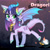 Size: 3000x3000 | Tagged: safe, artist:fd, oc, oc:dragori, bat pony, dracony, dragon, hybrid, gold, high res, horn, solo