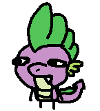 Size: 145x161 | Tagged: safe, artist:razoruniboop, spike, dragon, g4, fanart, funny, funny face, microsoft, ms paint, paint, simple background, small, smol, solo, transparent background