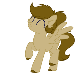 Size: 498x498 | Tagged: safe, artist:fuckomcfuck, edit, oc, oc only, oc:doodles, pegasus, pony, animated, dancing, demi-girl, gif, simple background, solo, white background