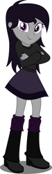 Size: 491x1626 | Tagged: safe, artist:deathnyan, oc, oc only, human, equestria girls, g4, boots, clothes, equestria girls-ified, high heel boots, shirt, shoes, simple background, skirt, solo, transparent background, twilight sparkle's boots
