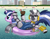 Size: 9030x7030 | Tagged: safe, artist:small-brooke1998, derpy hooves, dj pon-3, doctor whooves, flash sentry, octavia melody, time turner, twilight sparkle, vinyl scratch, zecora, oc, alicorn, earth pony, inflatable pony, pegasus, pony, unicorn, zebra, g4, beach, city, clothes, cute, drink, ear piercing, female, glasses, inflatable, inflatable toy, inflatable unicorn, male, mare, neck rings, ocean, one-piece swimsuit, pacifier, piercing, pool toy, ship:flashlight, shipping, straight, swimsuit, transformation, water, zecorable