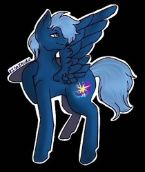 Size: 457x543 | Tagged: safe, artist:risairuku, oc, oc:blueshadow, pegasus, pony, solo, wings