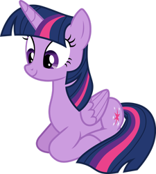 Size: 1280x1422 | Tagged: safe, artist:cloudy glow, twilight sparkle, alicorn, pony, equestria girls, g4, my little pony equestria girls: rainbow rocks, .ai available, cute, lying, ponyloaf, prone, simple background, sitting, solo, transparent background, twiabetes, twilight sparkle (alicorn), vector