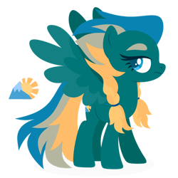 Size: 1024x1024 | Tagged: safe, artist:kabuvee, oc, pegasus, pony, female, mare, simple background, solo, transparent background