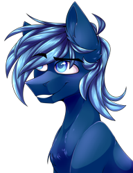 Size: 2324x3024 | Tagged: safe, artist:goddamncat, oc, oc only, oc:blueshadow, pegasus, pony, chest fluff, high res, simple background, solo, transparent background