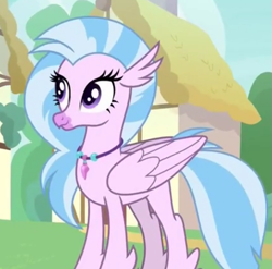 Size: 747x737 | Tagged: safe, screencap, silverstream, classical hippogriff, hippogriff, g4, my little pony: friendship is magic, uprooted, cropped, cute, diastreamies, solo