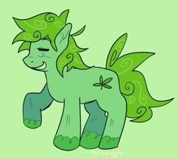 Size: 3723x3338 | Tagged: safe, artist:partyquark, oc, oc only, oc:stoney poney, earth pony, pony, eyes closed, grin, high res, male, side view, smiling, solo, stallion, teeth