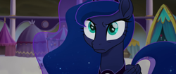 Size: 1920x804 | Tagged: safe, screencap, princess luna, alicorn, pony, g4, my little pony: the movie, 2017, female, luna is not amused, mare, solo, unamused