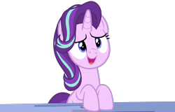 Size: 3924x2504 | Tagged: safe, artist:mrvector, starlight glimmer, pony, unicorn, g4, cute, female, glimmerbetes, high res, mare, open mouth, open smile, simple background, smiling, solo, transparent background, vector