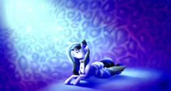 Size: 3000x1600 | Tagged: safe, artist:prettyshinegp, oc, oc only, pegasus, pony, abstract background, commission, looking up, pegasus oc, signature, solo, ych result