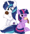 Size: 5850x6870 | Tagged: safe, artist:cyanlightning, shining armor, twilight sparkle, pony, unicorn, g4, .svg available, absurd resolution, brother and sister, cute, duo, ear fluff, eating, eyes closed, female, filly, filly twilight sparkle, foal, food, ice cream, male, shining adorable, siblings, simple background, smiling, stallion, tongue out, transparent background, twiabetes, unicorn twilight, vector, younger