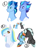 Size: 1400x1900 | Tagged: safe, artist:purplegrim40, rainbow dash, oc, pegasus, pony, g4, bust, chest fluff, female, male, mare, offspring, parent:rainbow dash, parent:thunderlane, parents:thunderdash, pegasus oc, simple background, smiling, stallion, white background, wings