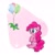 Size: 1773x1773 | Tagged: safe, artist:widelake, gummy, pinkie pie, earth pony, pony, g4, balloon, cute, diapinkes, simple background, white background