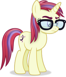 Size: 3236x3774 | Tagged: safe, artist:anime-equestria, moondancer, pony, unicorn, g4, alternate hairstyle, female, glasses, high res, horn, mare, missing accessory, simple background, solo, transparent background, vector