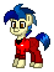 Size: 176x232 | Tagged: safe, artist:dematrix, oc, oc only, oc:jamoon haybalert, earth pony, pony, pony town, clothes, male, pixel art, simple background, solo, stallion, transparent background