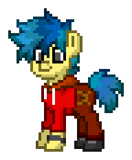 Size: 192x232 | Tagged: safe, artist:dematrix, oc, oc only, oc:jerry hoofkicker, earth pony, pony, pony town, clothes, male, pixel art, simple background, solo, stallion, transparent background
