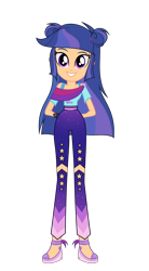 Size: 2178x3944 | Tagged: safe, artist:galaxyswirlsyt, oc, oc:galaxy swirls, human, equestria girls, g4, clothes, female, high res, offspring, parent:flash sentry, parent:twilight sparkle, parents:flashlight, simple background, solo, transparent background