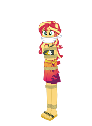 Size: 762x1049 | Tagged: safe, artist:robukun, sunset shimmer, human, equestria girls, equestria girls series, forgotten friendship, bikini, bikini top, bondage, bound and gagged, cloth gag, clothes, gag, rope, rope bondage, ropes, simple background, swimsuit, tied up, transparent background