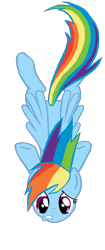 Size: 1280x3043 | Tagged: safe, artist:benpictures1, rainbow dash, pegasus, pony, a dog and pony show, g4, cute, dashabetes, falling, female, inkscape, mare, simple background, solo, transparent background, vector
