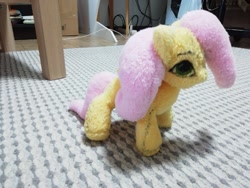 Size: 1600x1200 | Tagged: safe, artist:palettenight, fluttershy, pegasus, pony, g4, eye, eyes, female, irl, photo, plushie, solo, tail, toy, wings