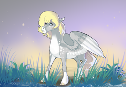 Size: 3300x2300 | Tagged: safe, artist:whitearbalest, oc, oc only, oc:gray bird, pegasus, pony, high res, male, solo, stallion, standing, wings