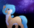 Size: 2700x2200 | Tagged: safe, artist:insanesanity, derpibooru exclusive, oc, oc:dweeb, earth pony, pony, high res, male, night, solo, stallion, stars