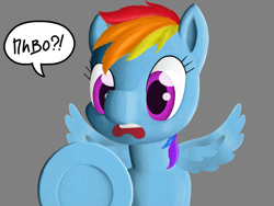 Size: 4000x3000 | Tagged: safe, artist:a-jaller, rainbow dash, pegasus, pony, g4, cyrillic, looking at you, russian, simple background, solo