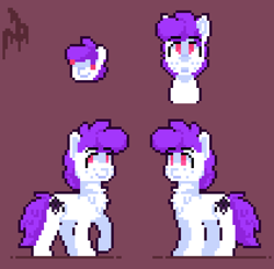Size: 954x936 | Tagged: safe, artist:rookiecookie, oc, earth pony, pony, chest fluff, expressions, pixel art, pixelated, simple background