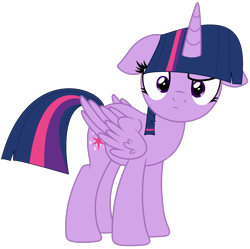 Size: 2954x2946 | Tagged: safe, artist:starshade, artist:twilyisbestpone, twilight sparkle, alicorn, pony, g4, adorkable, base used, confused, cute, dork, female, floppy ears, frown, high res, looking at you, mare, simple background, solo, transparent background, twiabetes, twilight sparkle (alicorn)
