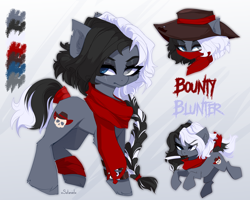 Size: 5000x4000 | Tagged: safe, artist:xsatanielx, oc, oc only, oc:bounty blunter, earth pony, pony, female, mare, reference, solo