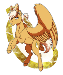 Size: 1200x1423 | Tagged: safe, artist:inuhoshi-to-darkpen, oc, oc only, oc:jifster, pegasus, pony, chest fluff, ear piercing, earring, jewelry, leg fluff, offspring, parent:derpy hooves, parent:doctor whooves, parents:doctorderpy, pegasus oc, piercing, simple background, solo, transparent background