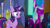 Size: 1280x720 | Tagged: safe, edit, edited screencap, screencap, misty brightdawn, opaline arcana, twilight sparkle, alicorn, pony, g4, g5, my little pony: make your mark, my little pony: make your mark chapter 2, portrait of a princess, to where and back again, spoiler:g5, spoiler:my little pony: make your mark, spoiler:my little pony: make your mark chapter 2, spoiler:mymc02e03, comparison, disguise, disguised changeling, fake twilight, female, mare, twilight sparkle (alicorn)