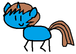Size: 255x181 | Tagged: safe, artist:ncolque, oc, oc:sharp stars, pony, unicorn, mlp in a nutshell, ms paint, roundtrip, simple background, white background