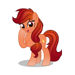 Size: 2048x2048 | Tagged: safe, oc, oc only, earth pony, pony, earth, earth pony magic, earth pony oc, female, fire, golden eyes, heart, high res, love, magic, mare, orange coat, orange eyes, orange mane, red coat, red eyes, red mane, simple background, solo, transparent background