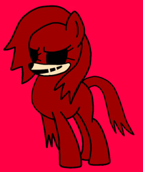 Size: 609x727 | Tagged: artist needed, source needed, safe, earth pony, pony, barely pony related, forced smile, friday night funkin', glare, knuckles exe, knuckles the echidna, male, ponified, smiling, solo, sonic the hedgehog (series), stance, triple trouble
