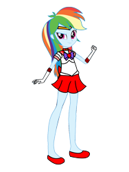 Size: 3072x4096 | Tagged: safe, artist:negiruart2016, artist:rollyagami02, rainbow dash, human, equestria girls, g4, clothes, clothes swap, cosplay, costume, eqg promo pose set, sailor loyalty, sailor mars, sailor moon (series), simple background, solo, transparent background