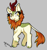 Size: 1791x1925 | Tagged: safe, artist:mylittleyuri, autumn blaze, kirin, g4, awwtumn blaze, cute, female, gray background, open mouth, raised hoof, simple background, solo