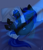 Size: 1700x2000 | Tagged: safe, artist:rinteen, oc, oc:blue visions, changeling, pony, bed, bedsheets, blue changeling, body pillow, commission, hug, night, pillow, pillow hug, sleeping, ych result