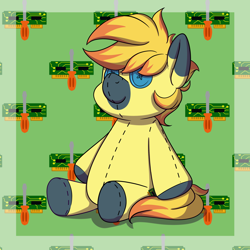 Size: 2500x2500 | Tagged: safe, artist:melodis, oc, oc only, oc:yaktan, high res, plushie